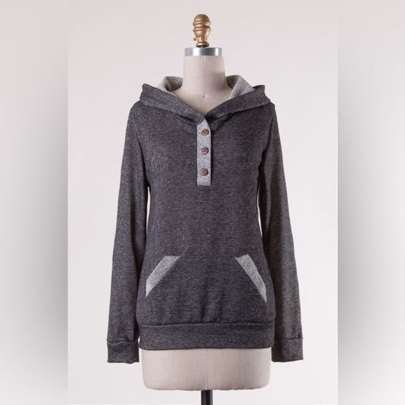 NWT French Terry Top Hoodie - Picture 3 of 4